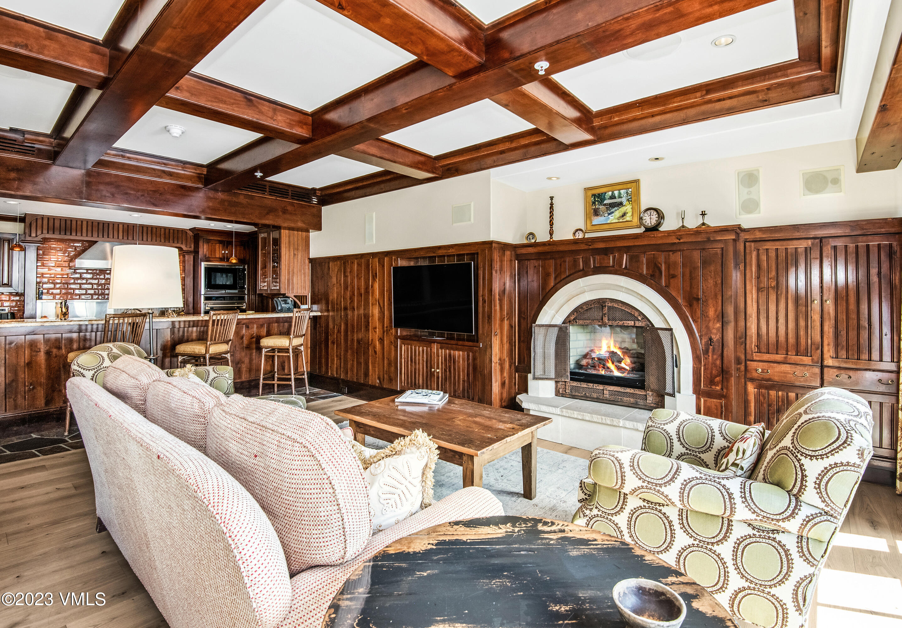 1 Willow Bridge Road, Unit 32F Vail, CO 81657 - Photo 4 of 41 a living room with furniture and a flat screen tv