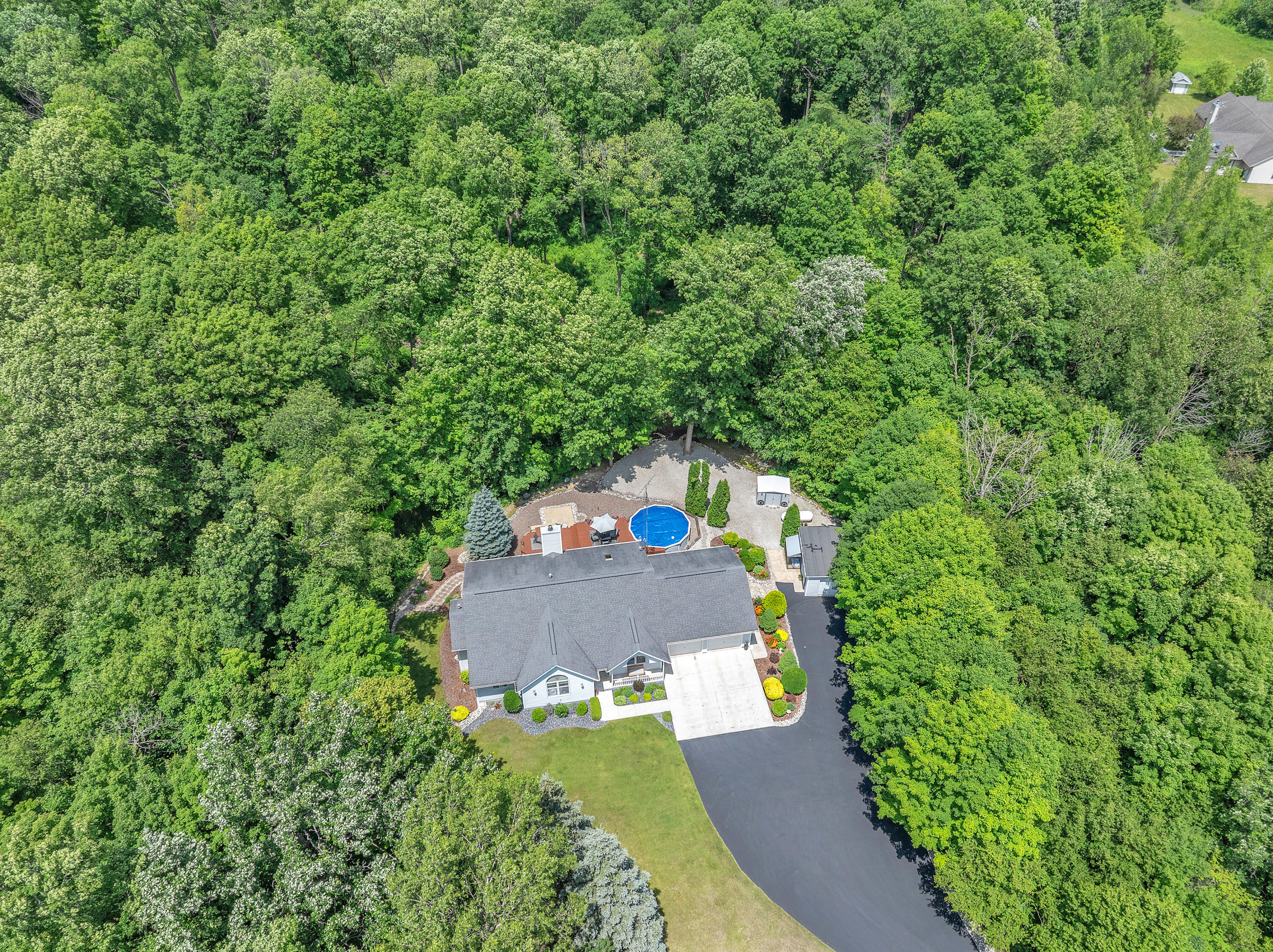 W5986 County Rd MM Rhine, WI 53020 - Photo 28 of 45 Front Yard Aerial 1-3
