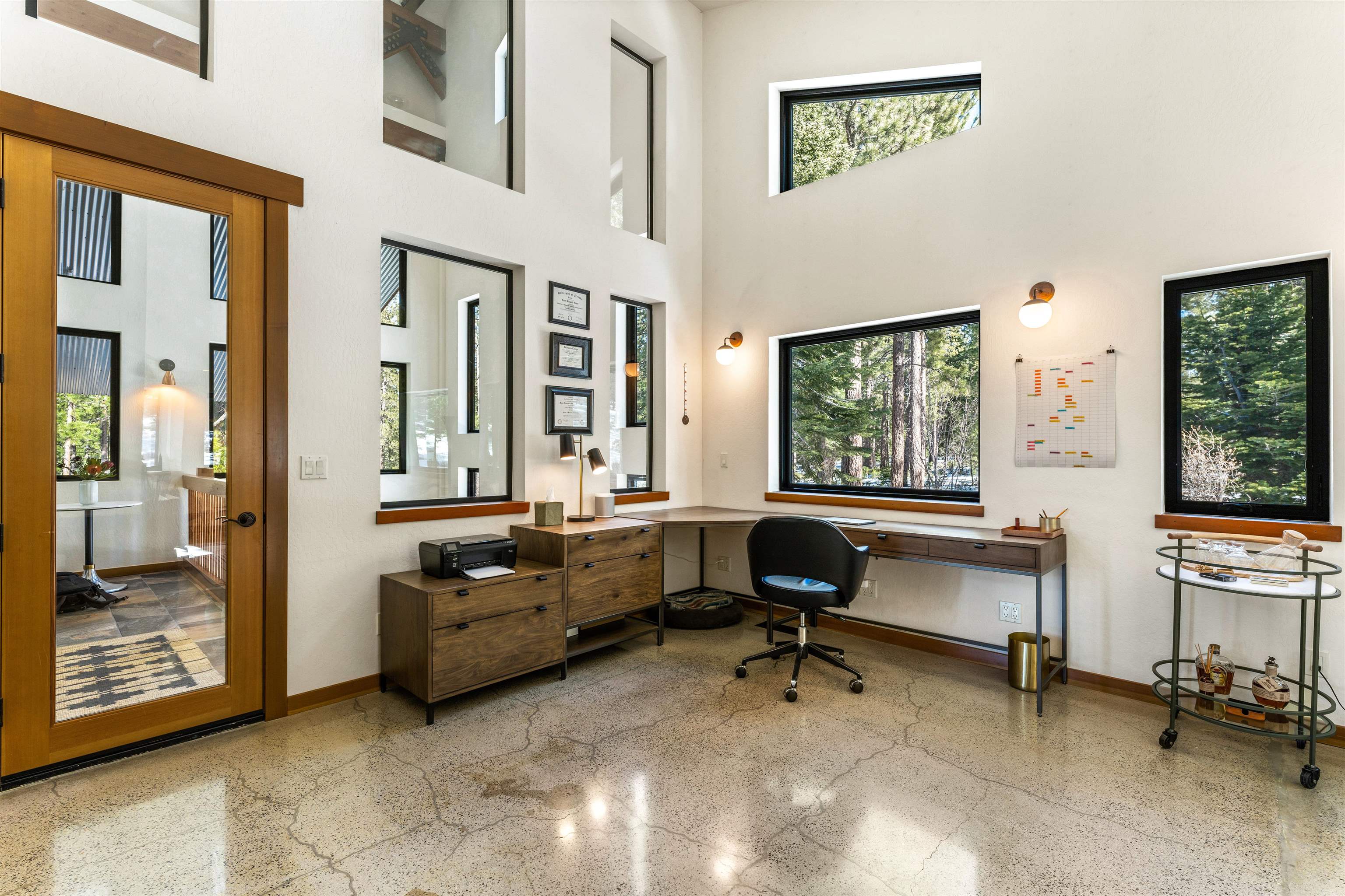 14802 Foxboro Drive Truckee, CA 96161 - Photo 17 of 21 a view of a livingroom with workspace and a window
