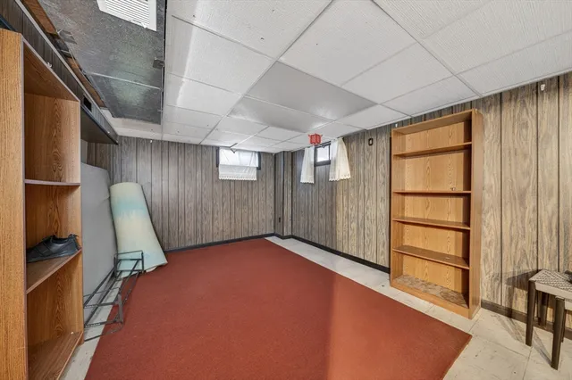 a view of a hallway with a window