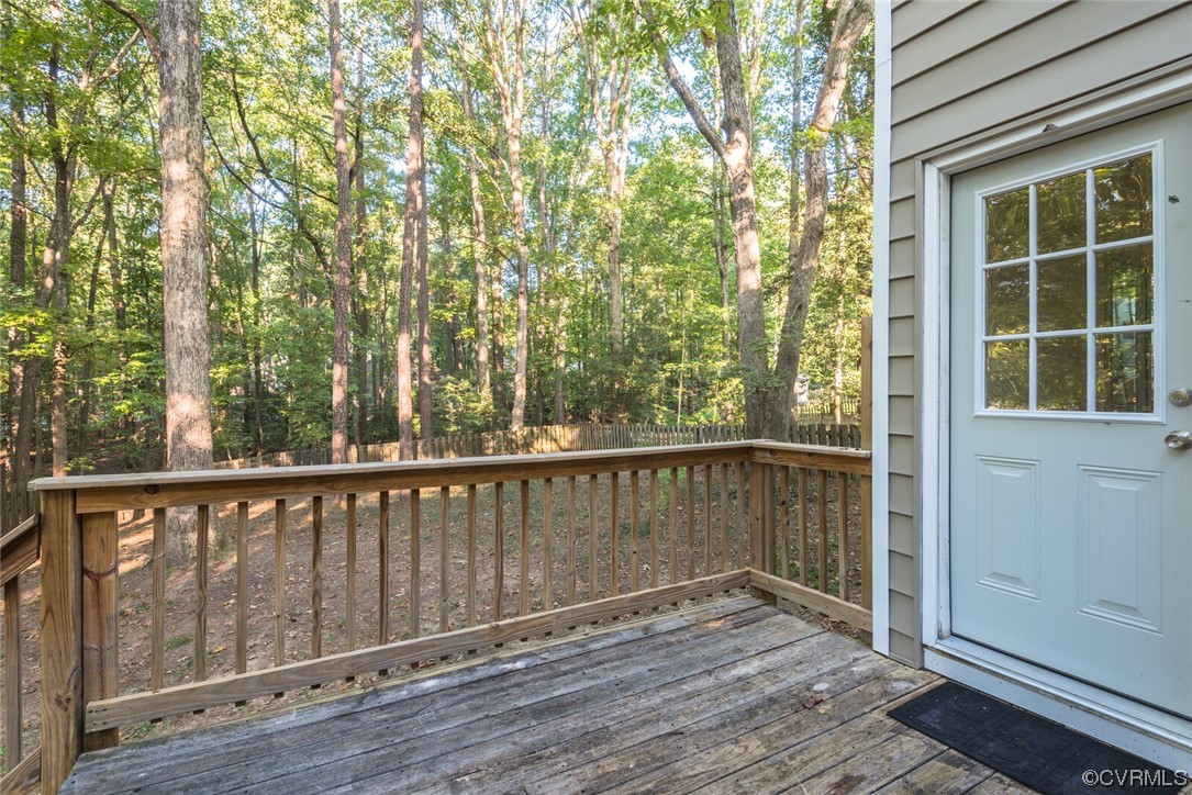 5820 Mill Spring Road Midlothian, VA 23112 - Photo 8 of 35 a view of balcony with wooden floor