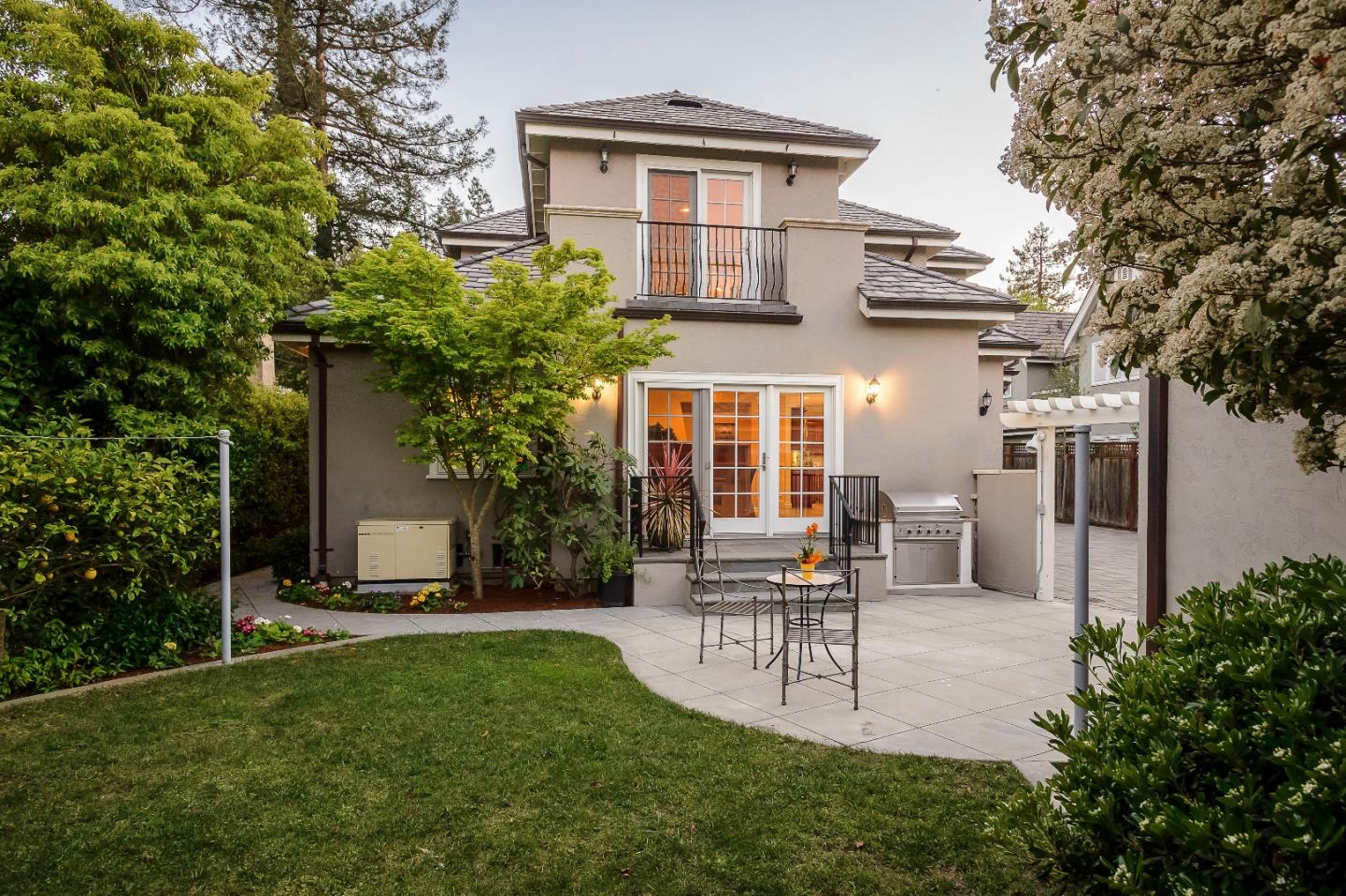 836 Newhall Road Burlingame, CA 94010 - Photo 33 of 38 a white bench sitting in front of a house