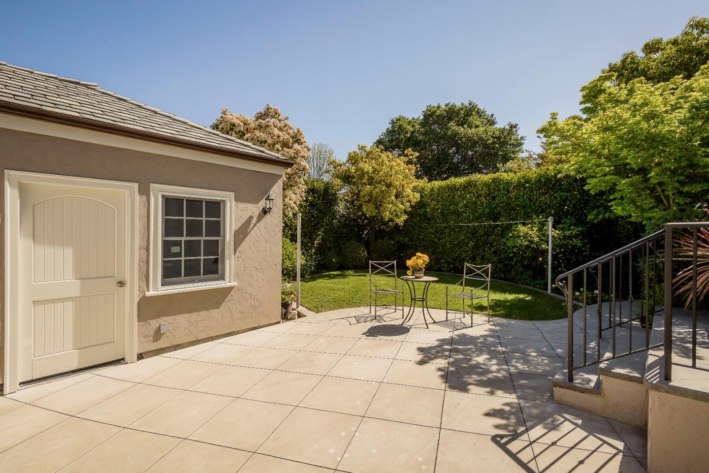 836 Newhall Road Burlingame, CA 94010 - Photo 35 of 38 a view of backyard with a slide
