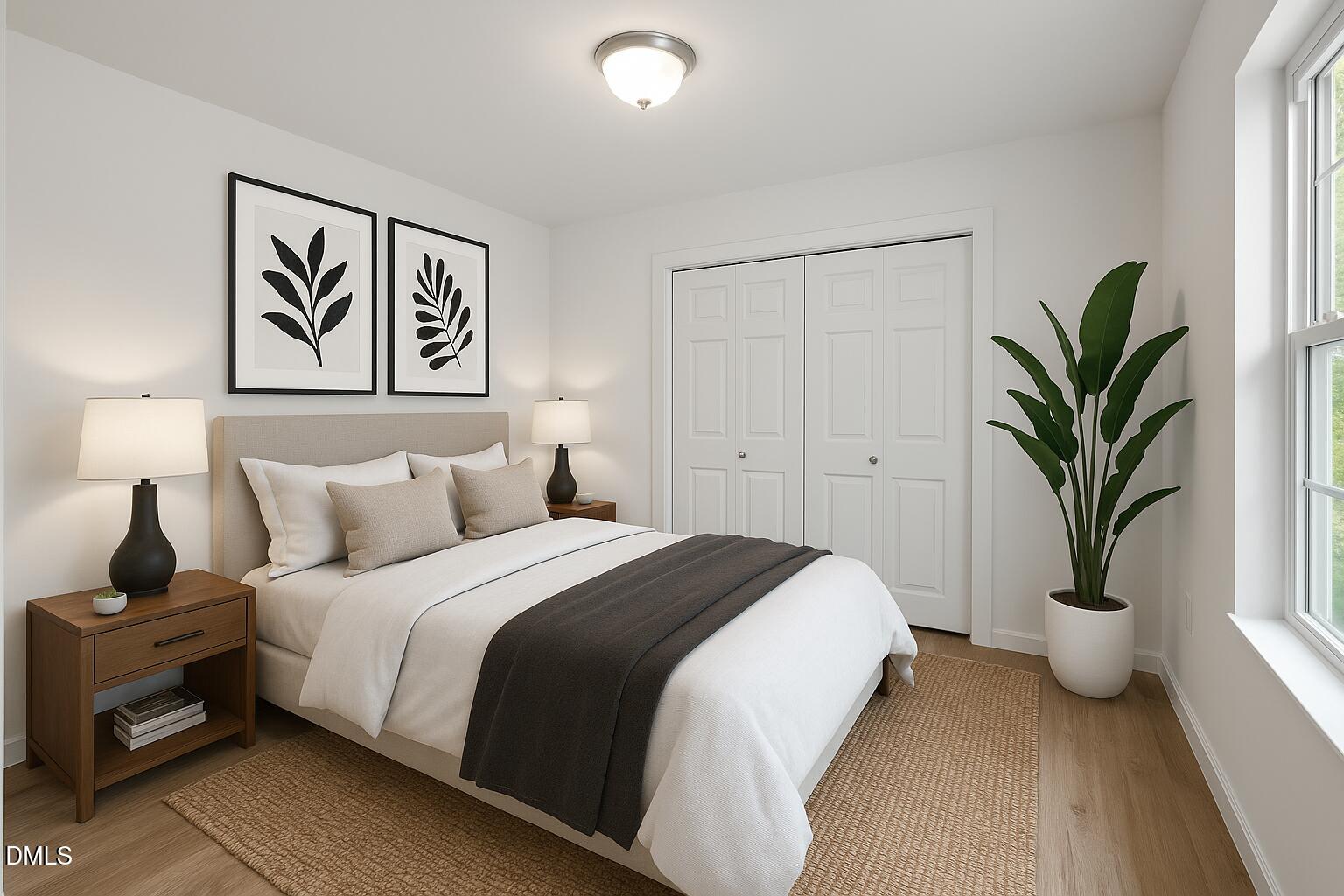 1213 South Bloodworth Street Raleigh, NC 27601 - Photo 25 of 34 2nd bedroom, virtually staged