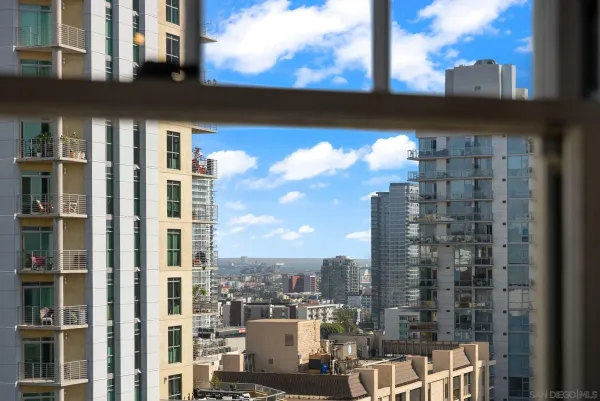 a view of sky from window