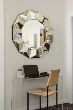 a view of a city with tall buildings