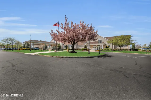a front view of a house with a big yard and a large tree