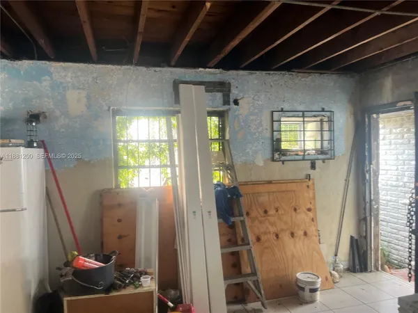 a view of water heater room
