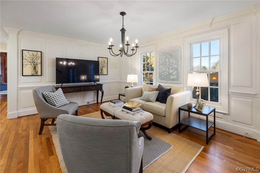2201 Mt Blanco Road Chester, VA 23836 - Photo 13 of 49 a living room with furniture fireplace and a flat screen tv
