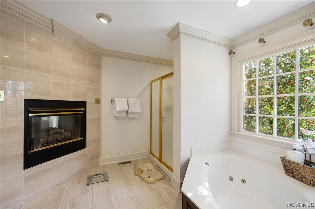 2201 Mt Blanco Road Chester, VA 23836 - Photo 21 of 49 a bathroom with a bathtub and a shower