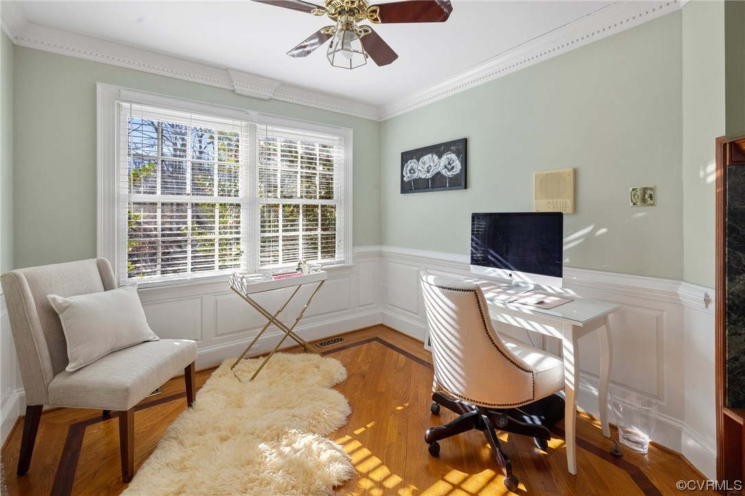 2201 Mt Blanco Road Chester, VA 23836 - Photo 23 of 49 a workspace with furniture hardwood and a window