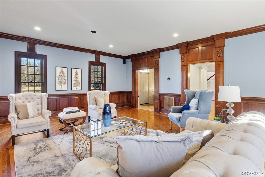 2201 Mt Blanco Road Chester, VA 23836 - Photo 6 of 49 a living room with furniture and wooden floor