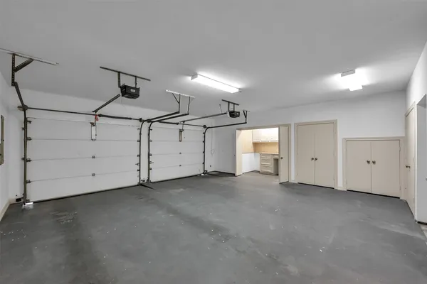 a view of cabinets and utility room