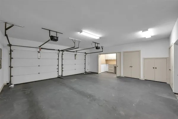 a view of cabinets and utility room