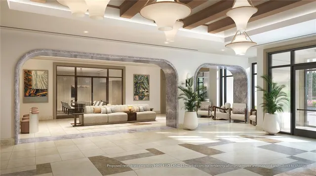 a living room with entrance gate