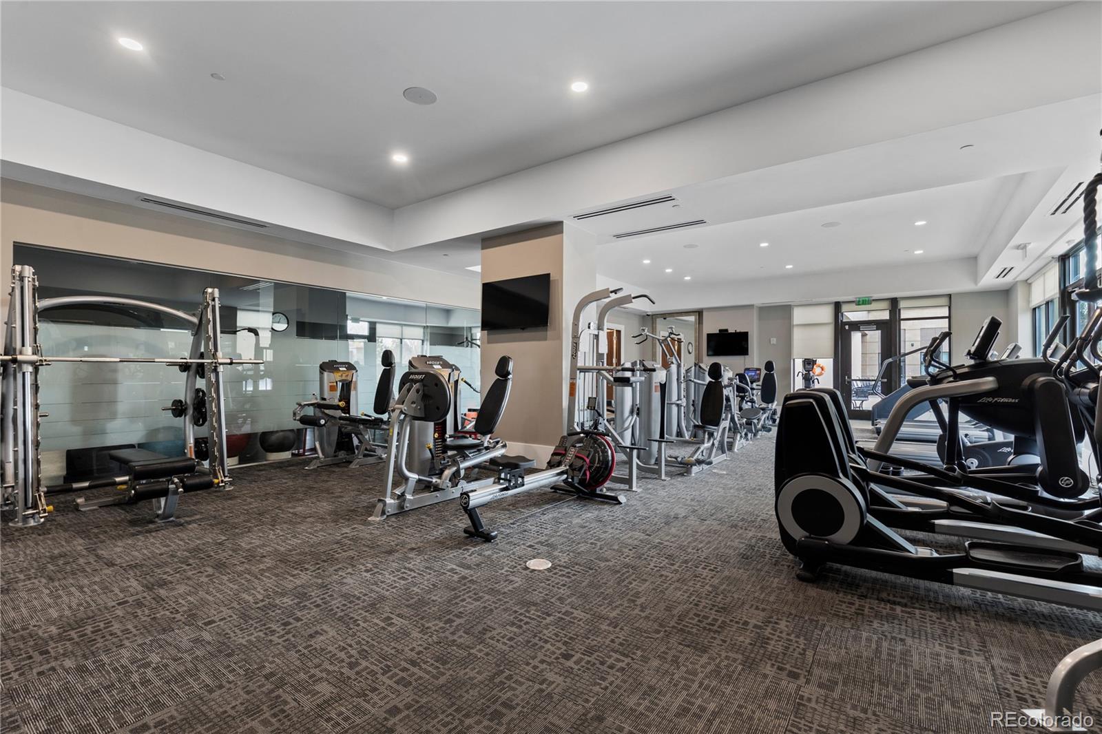 7600 Land Mark Way, Unit 1411 Greenwood Village, CO 80111 - Photo 32 of 50 a view of a room with gym equipment
