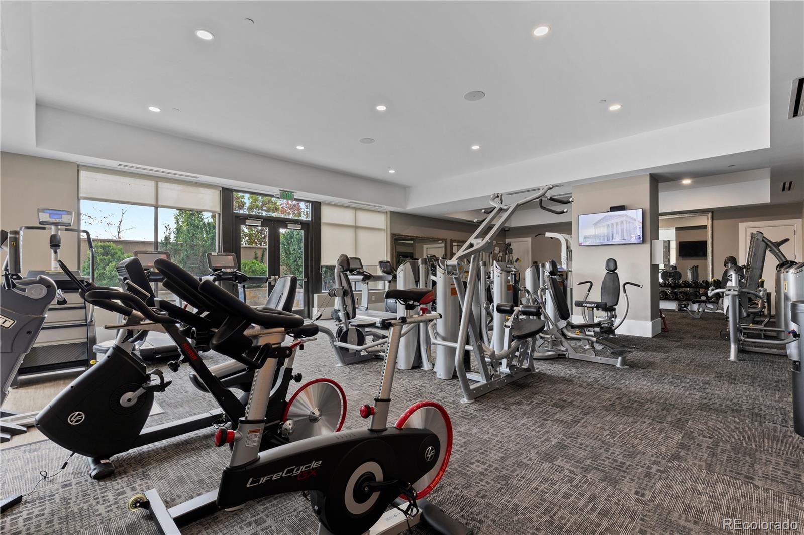 7600 Land Mark Way, Unit 1411 Greenwood Village, CO 80111 - Photo 33 of 50 a view of a room with gym equipment