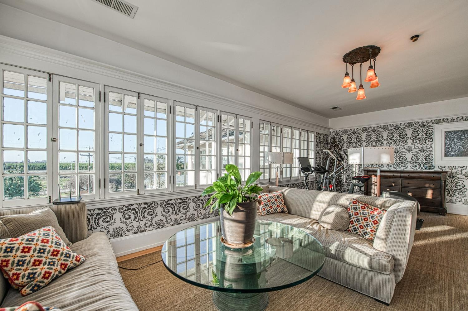 9486 East Lincoln Avenue Del Rey, CA 93616 - Photo 37 of 77 a living room with furniture and a fireplace