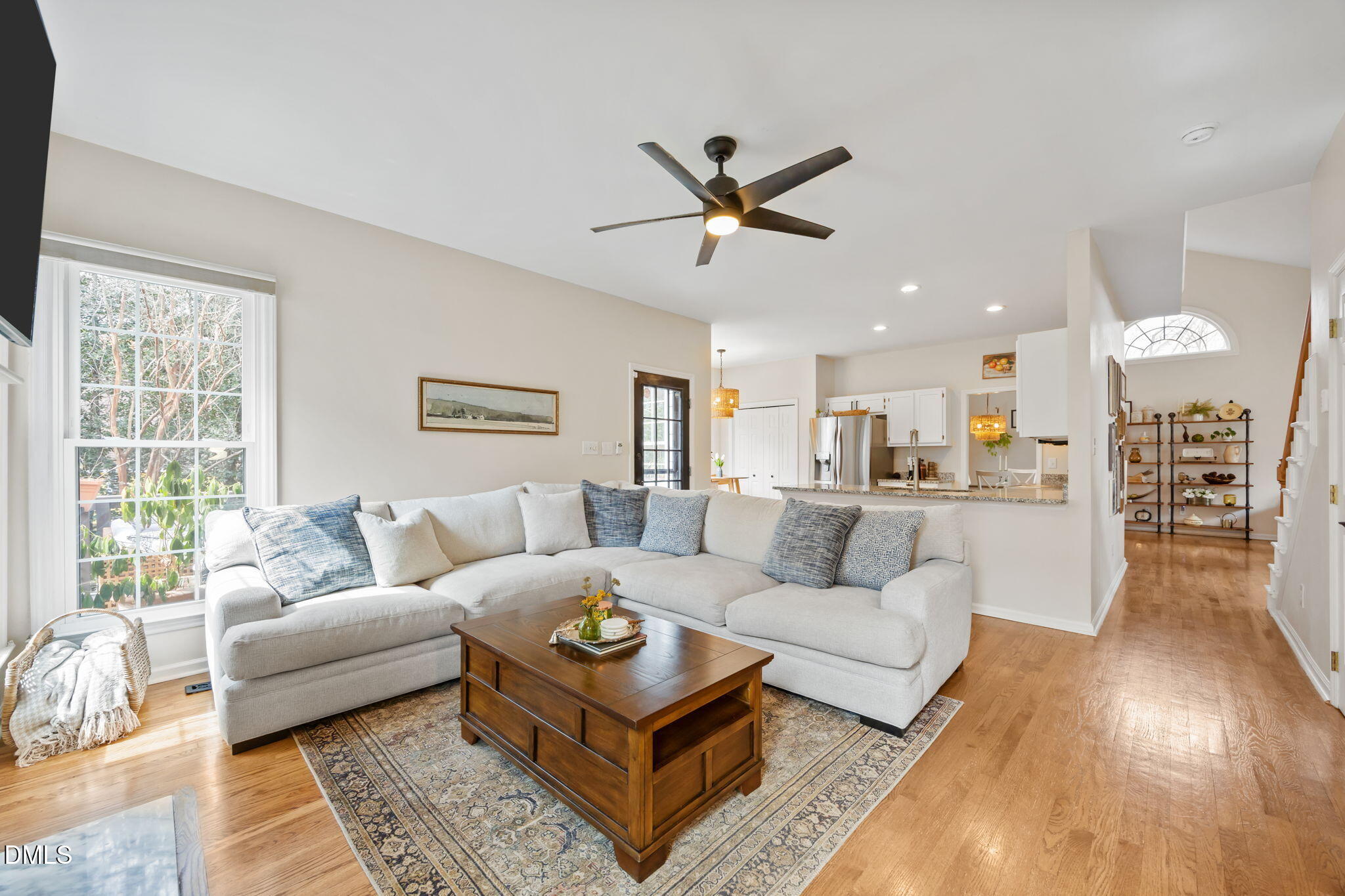 5240 Fairmead Circle Raleigh, NC 27613 - Photo 45 of 52 a living room with furniture and a wooden floor