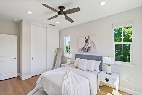 a view of a bathroom from the hallway