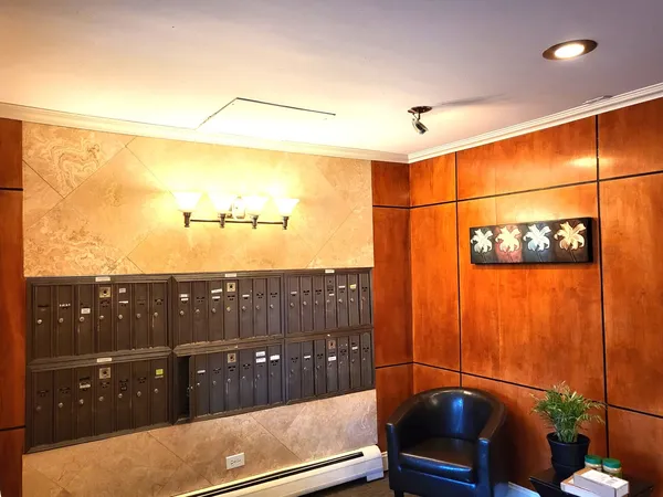 a view of a balcony with city view