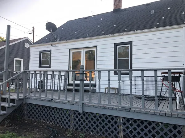a view of a house with a balcony