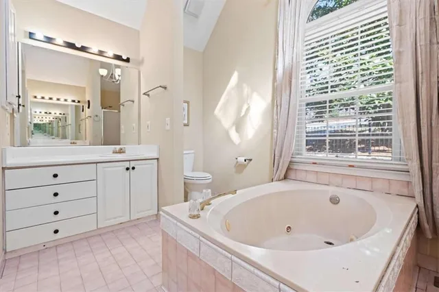 a bathroom with a toilet a sink and a mirror