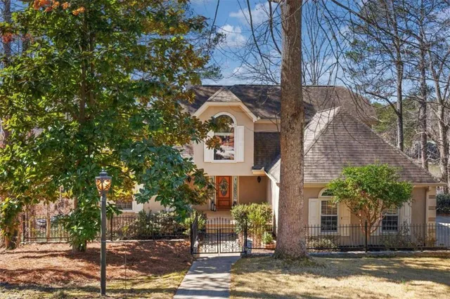 a front view of a house