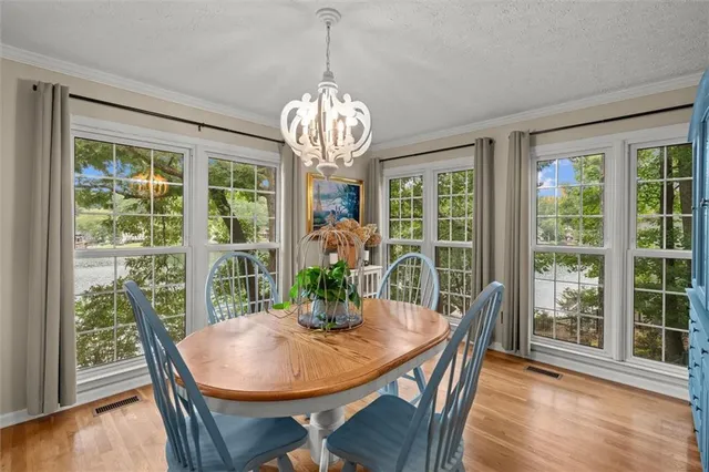 a view of lake from balcony