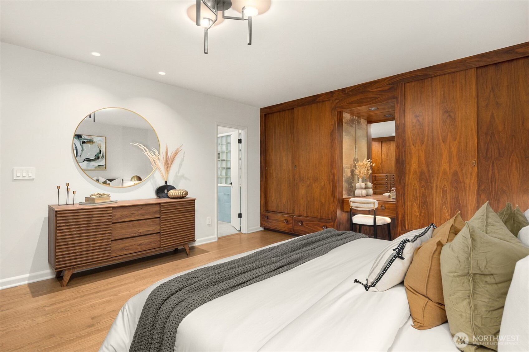 13739 Northwood Road Northwest Seattle, WA 98177 - Photo 16 of 35 a bedroom with a bed and a dresser