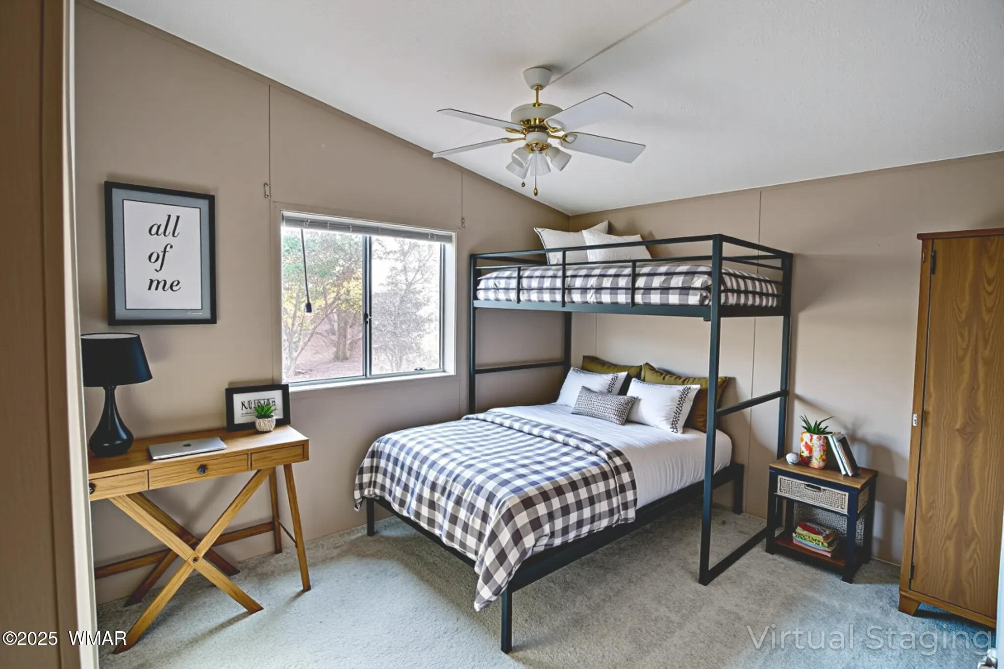 7803 Stokes Lane Show Low, AZ 85901 - Photo 10 of 25 a bedroom with a bed and a chandelier