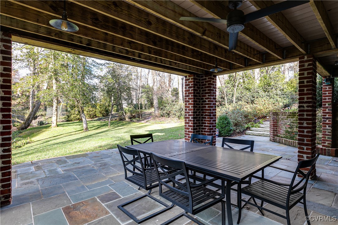 6323 Ridgeway Road Richmond, VA 23226 - Photo 36 of 44 Bluestone terrace overlooking private yard