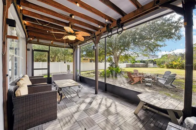 swimming pool view with a lake view