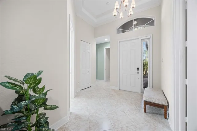 a view of a livingroom with a potted plant