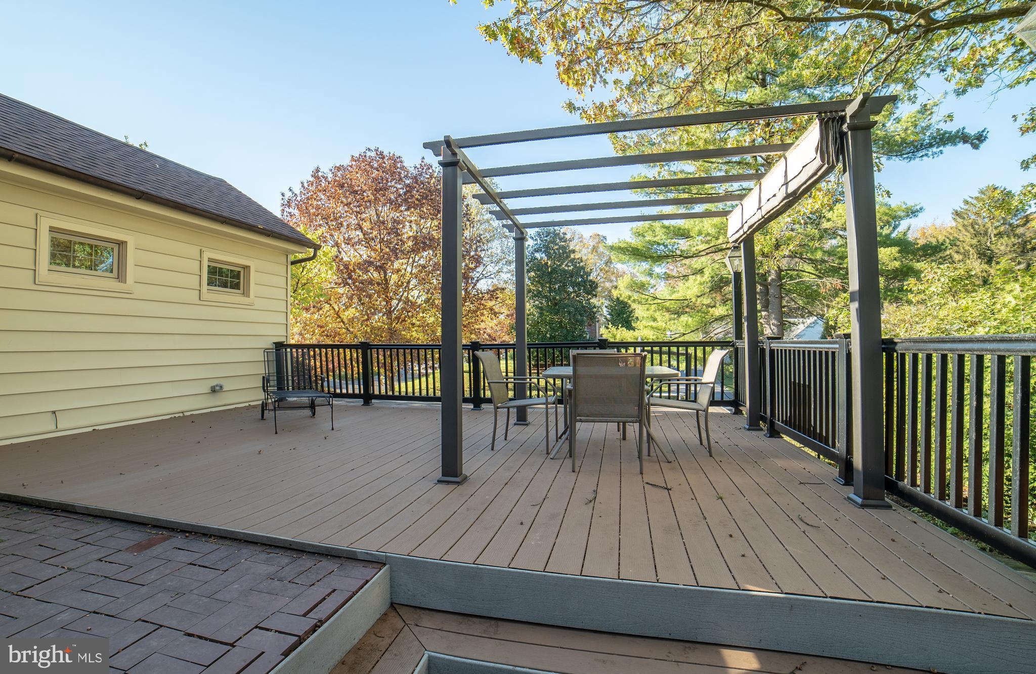 wonderful trex type deck with pergola