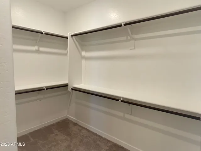 a close view of closet