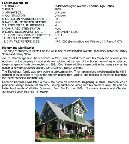 $995,000 | 6543 Washington Avenue, Whittier, CA 90601