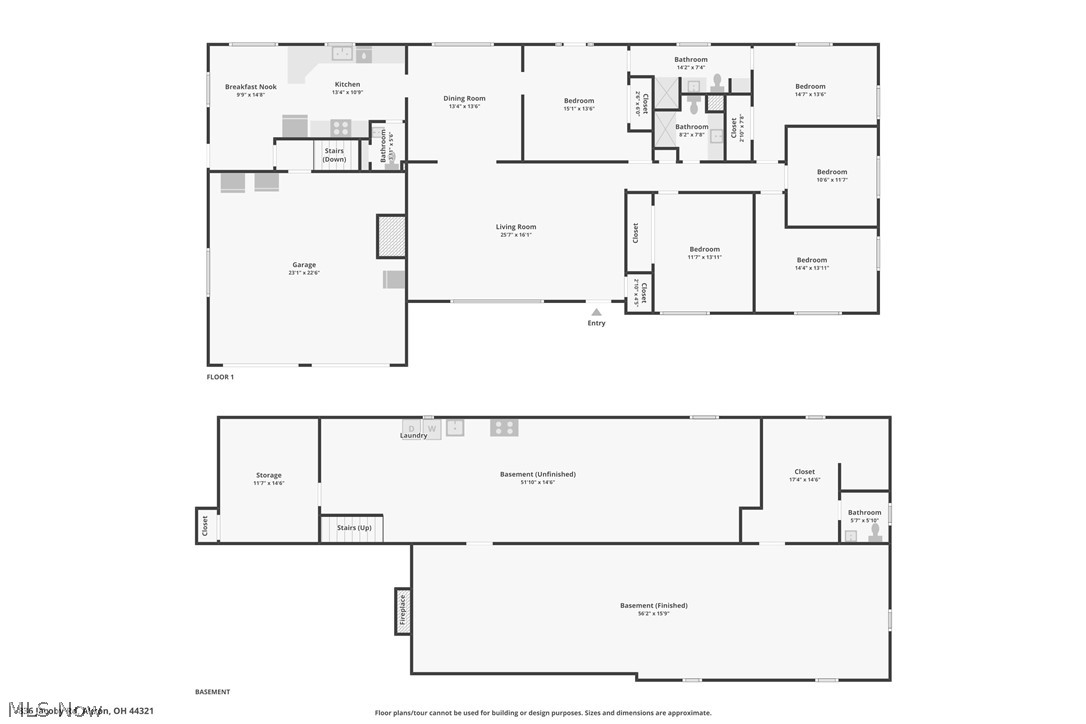 836 Jacoby Road Akron, OH 44333 - Photo 45 of 45 Both levels floor plans