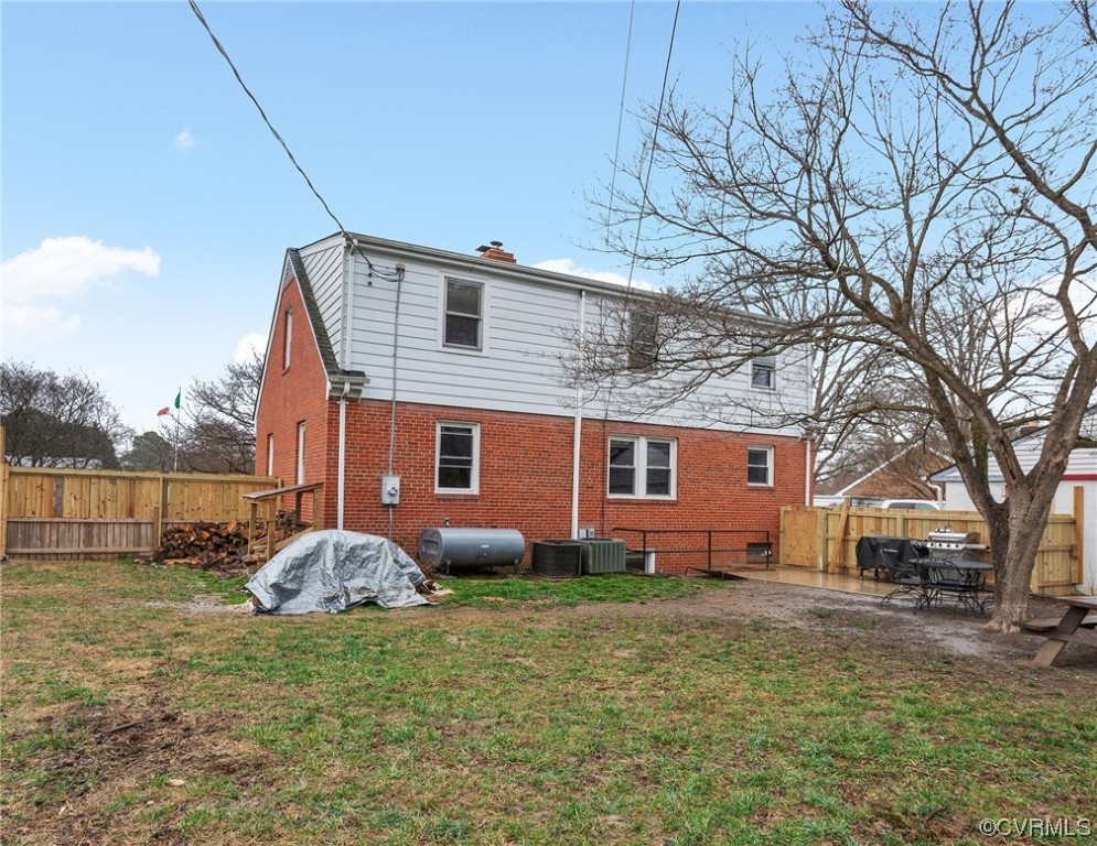 5920 Brookfield Road Richmond, VA 23227 - Photo 35 of 35 Back of house with central air condition unit and