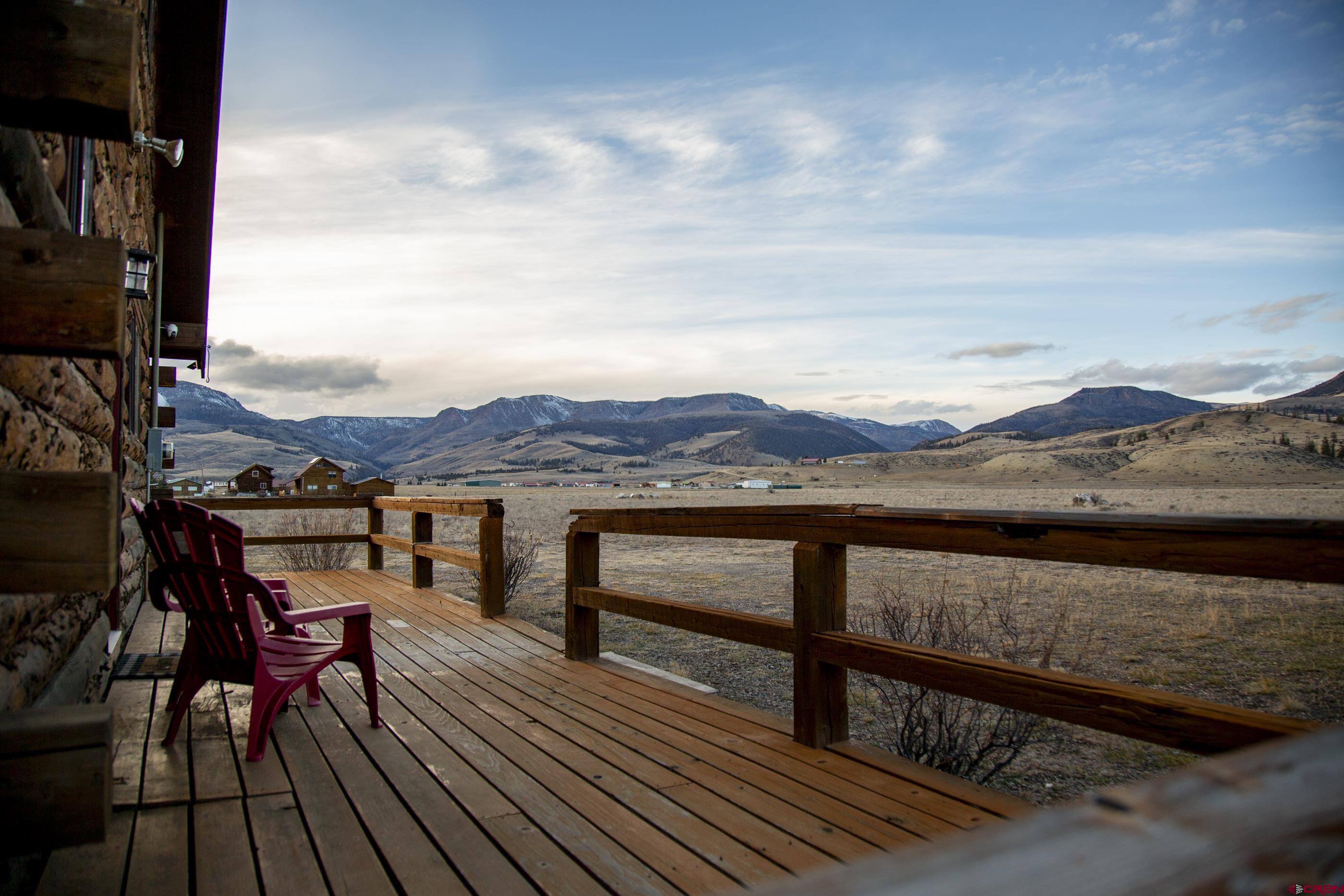 415 Ridge Drive Creede, CO 81130 - Photo 25 of 28 a view of a terrace with wooden floor