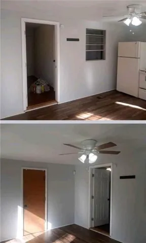 a view of an empty room