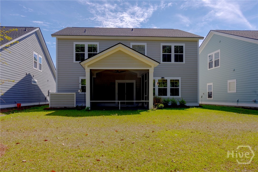 136 Binscombe Lane Pooler, GA 31322 - Photo 33 of 35 Backyard View of Home