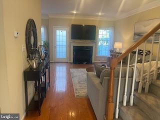 11 Tree Swallow Drive Princeton, NJ 08540 - Photo 3 of 29 a view of a livingroom with wooden floor and staircase
