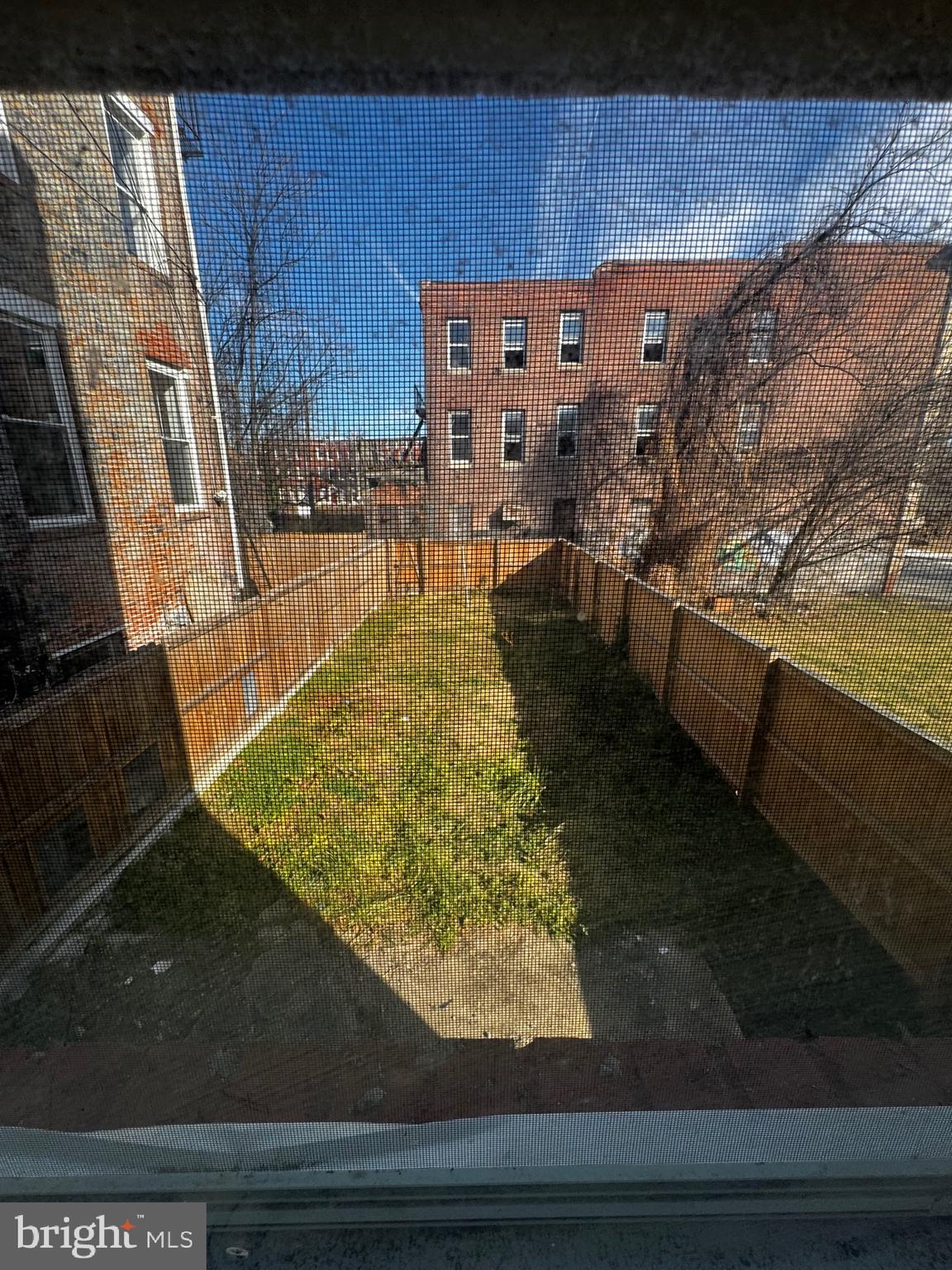 1207 Myrtle Avenue Baltimore, MD 21217 - Photo 9 of 21 view of backyard from kitchen