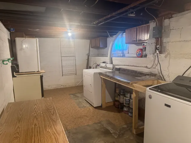 a view of a backyard of a house