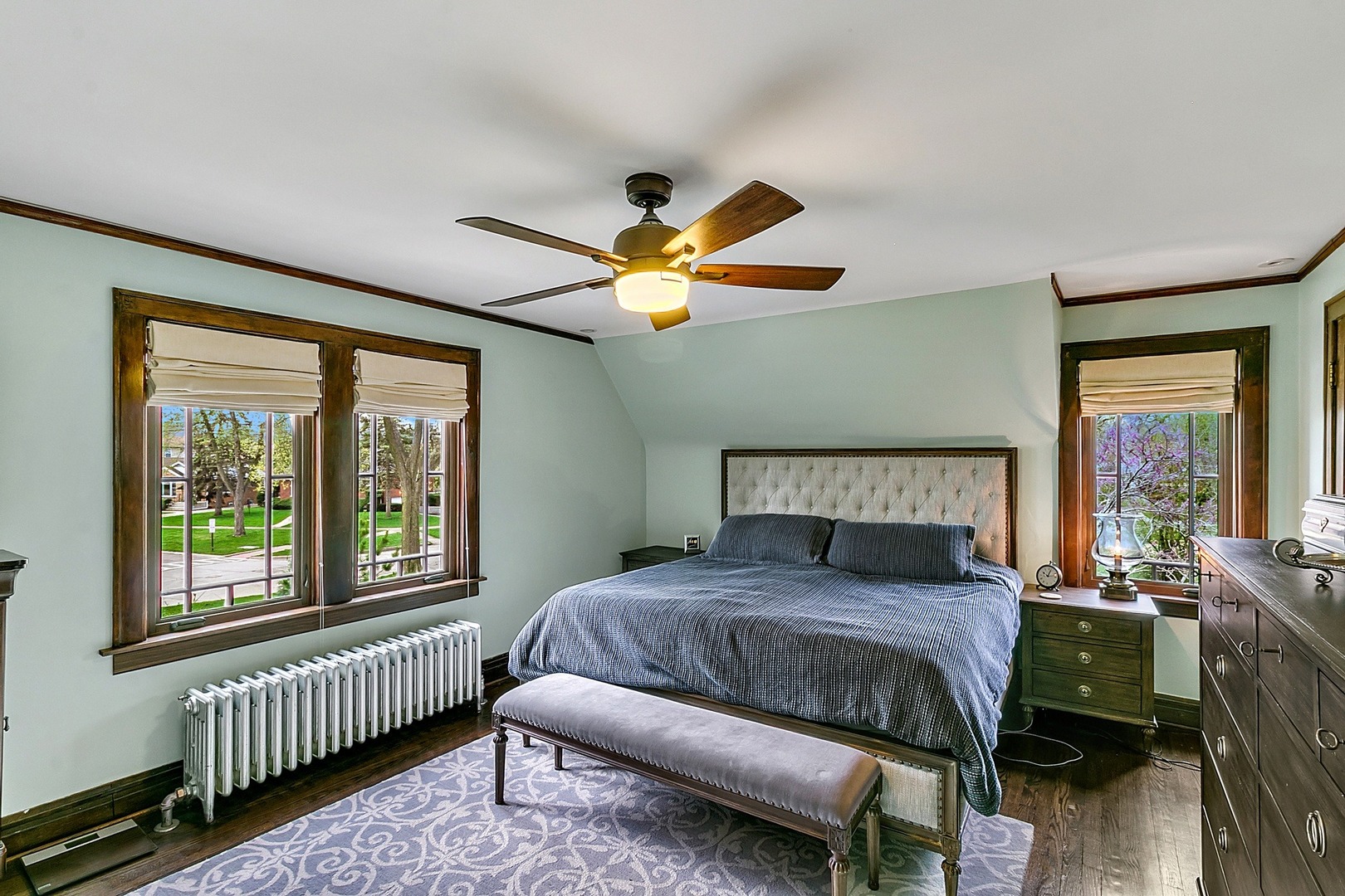 416 Loudon Road Riverside, IL 60546 - Photo 14 of 36 a bedroom with a bed and a large window