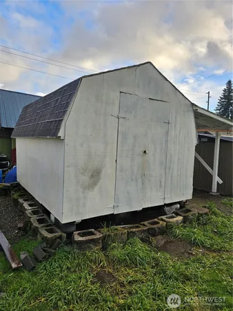 a backyard of a house