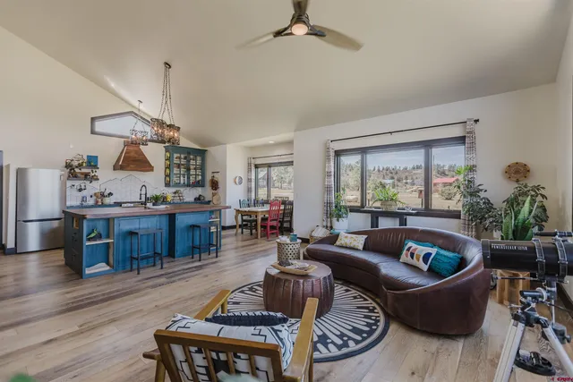 a view of dining room and front door