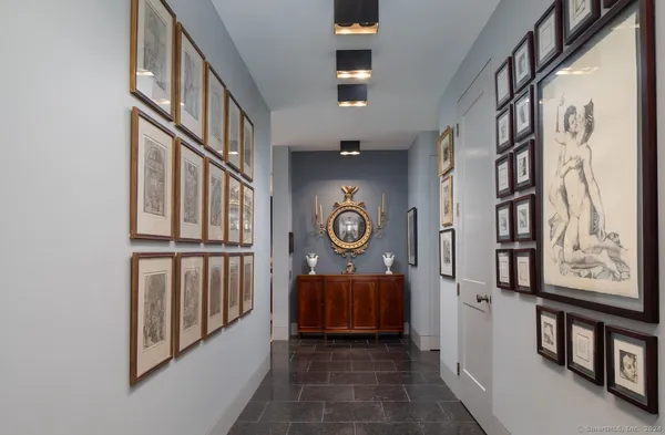 a view of a door of the house