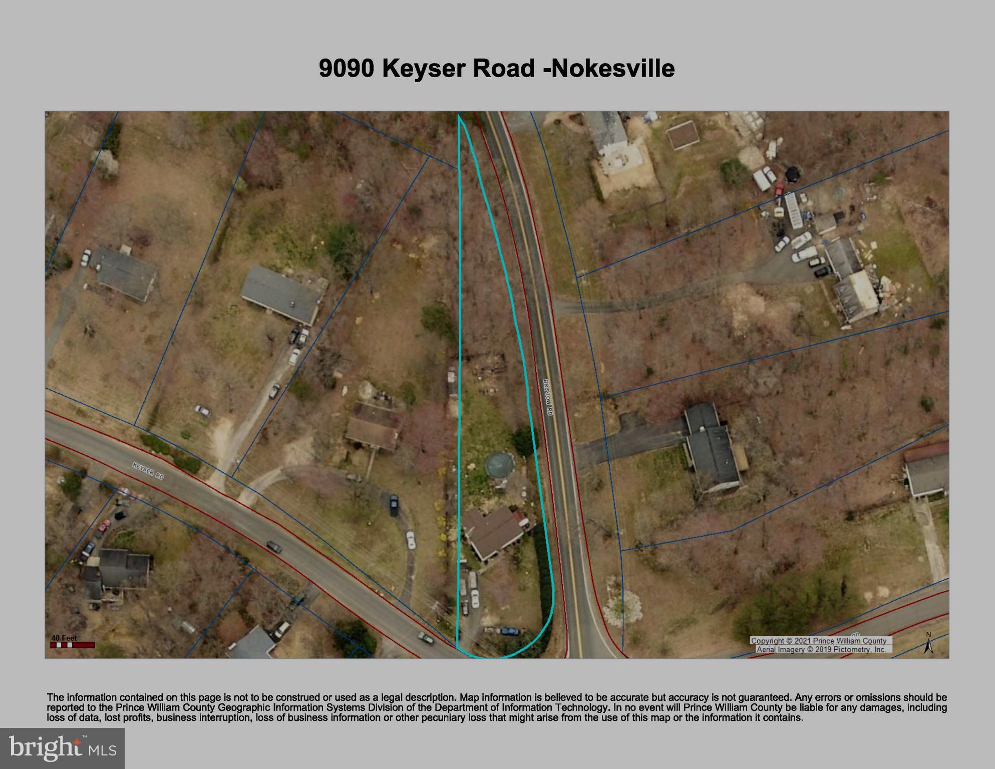 9090 Keyser Road Nokesville, VA 20181 - Photo 54 of 55 PWC rough outline of .6488 acre lot